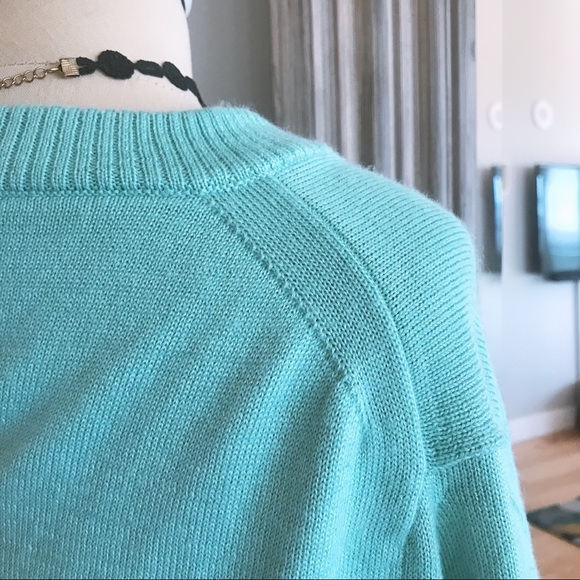 Mini face patch sweater light blue sweater - Picture 7 of 9